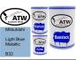 Preview: Mitsubishi, Light Blue Metallic, B32: 500ml Lackdose + 500ml Klarlack + 250ml Härter - Set, von ATW Autoteile West.